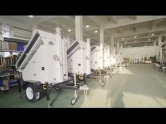 보안을 위해 태양광에 가동되는 이동 태양광 감시 트레일러