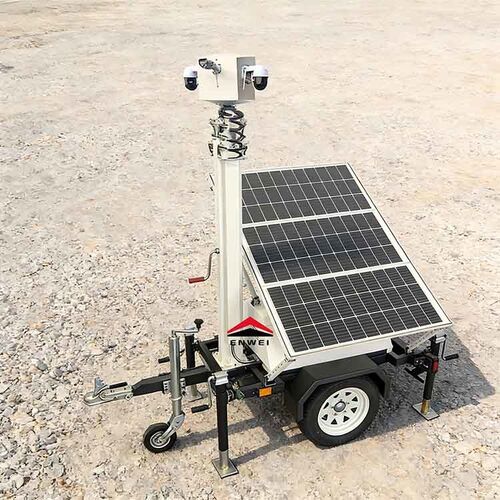 Latest company news about 미니 태양광 패널 카메라 보안 CCTV 트레일러 (건설 현장용)