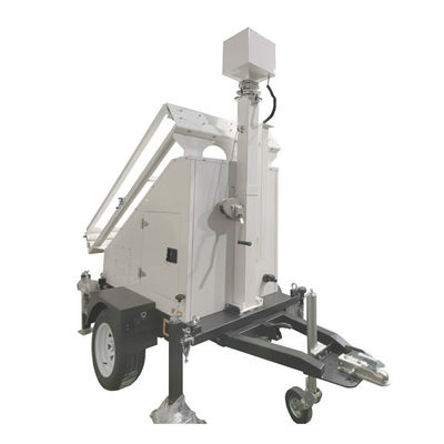 고성능 3*400W 패널 모바일 태양광 트레일러 학교 / 경기장