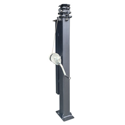 4.5m 15ft 6m 19ft 수동 망원경 기둥 태양 트레일러 리프팅 카메라 및 LED 조명