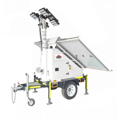 4*250W 3*300W 태양 전지 패널을 가진 다재다능한 저렴한 태양광 라이트 트레일러