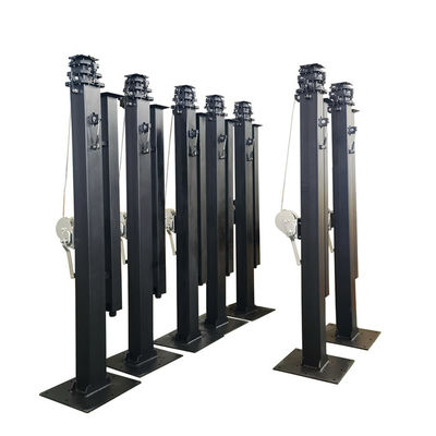 맞춤형 수동 마스트 태양 트레일러 카메라 마스트 폴 6m 19ft 7m 21ft 가격