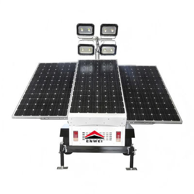 High Security Solar Panels Led Lighting Trailers For Desert Lighting