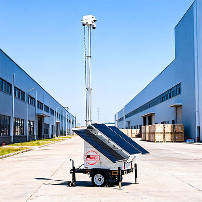 날씨에 견고한 모바일 보안 트레일러 프로젝트 엔지니어링에 외부 전원이 필요하지 않습니다.