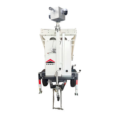 휴대용 태양 전지 패널 카메라 CCTV 트레일러 프레임 건설 현장