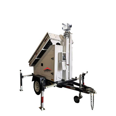 CE 인증 태양광 카메라 CCTV 트레일러 태양광 패널 주차장 감시용 보안 트레일러